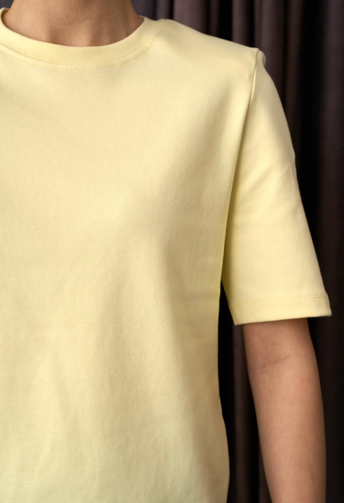 Organik Pamuk T-Shirt Sarı